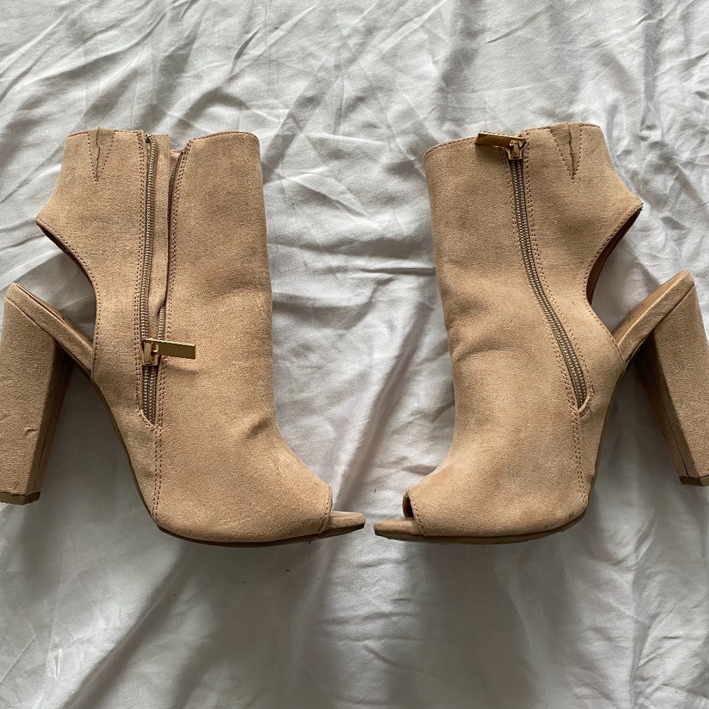 Akira Open Toed Booties